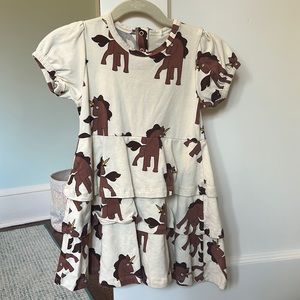 Mini Rodini Tiered Unicorn Dress